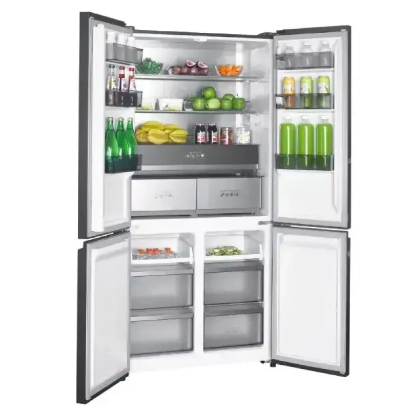 Brīvstāvošs MPM ledusskapis MPM-503-SSI-11, 505 l, saldētavas durvis atveramas no abām pusēm, energoklase E