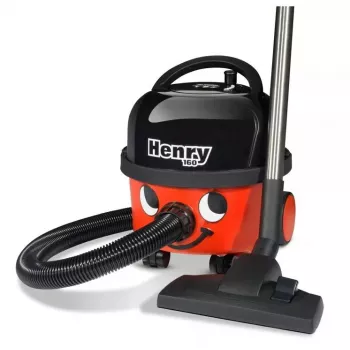 Putekļsūcējs cilindriskais NUMATIC Henry Compact HVR160 — 6 L putekļu maiss, 620 W, sausā tīrīšana, nerūsējošā tērauda caurule, 10 m vads