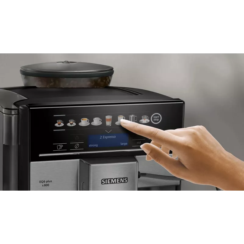 Siemens TE658209RW kafijas automāts, manuālā espresso mašīna, 1.7 L