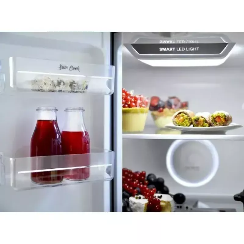 Ledusskapis ar saldētavu sam cook Multi Door 472 L, melns, energoefektivitātes klase E