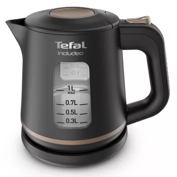 Tefal Includeo KI5338 elektriskā tējkanna 1 L 2400 W Melna