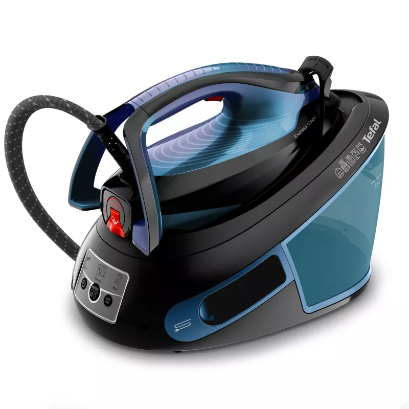 Tefal Express Vision SV8151 2800 W 1.8 L Durilium AirGlide Autoclean zole Zils, Melns