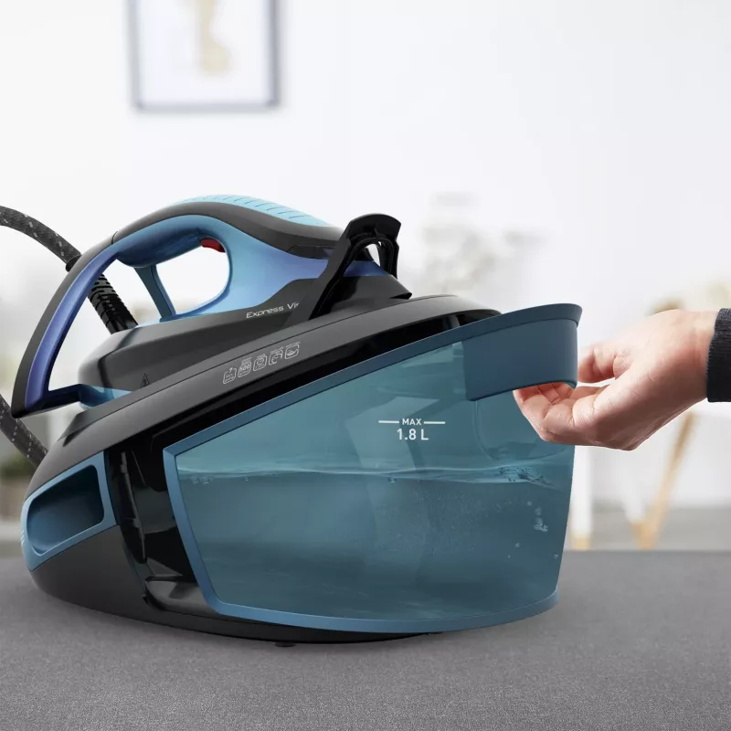 Tefal Express Vision SV8151 2800 W 1.8 L Durilium AirGlide Autoclean zole Zils, Melns