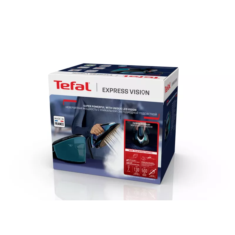 Tefal Express Vision SV8151 2800 W 1.8 L Durilium AirGlide Autoclean zole Zils, Melns