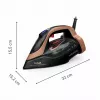 Tefal Ultimate Power Pro FV9E50 sausā un tvaika gludeklis Durilium AirGlide Autoclean zole 3200 W Melns, Varš