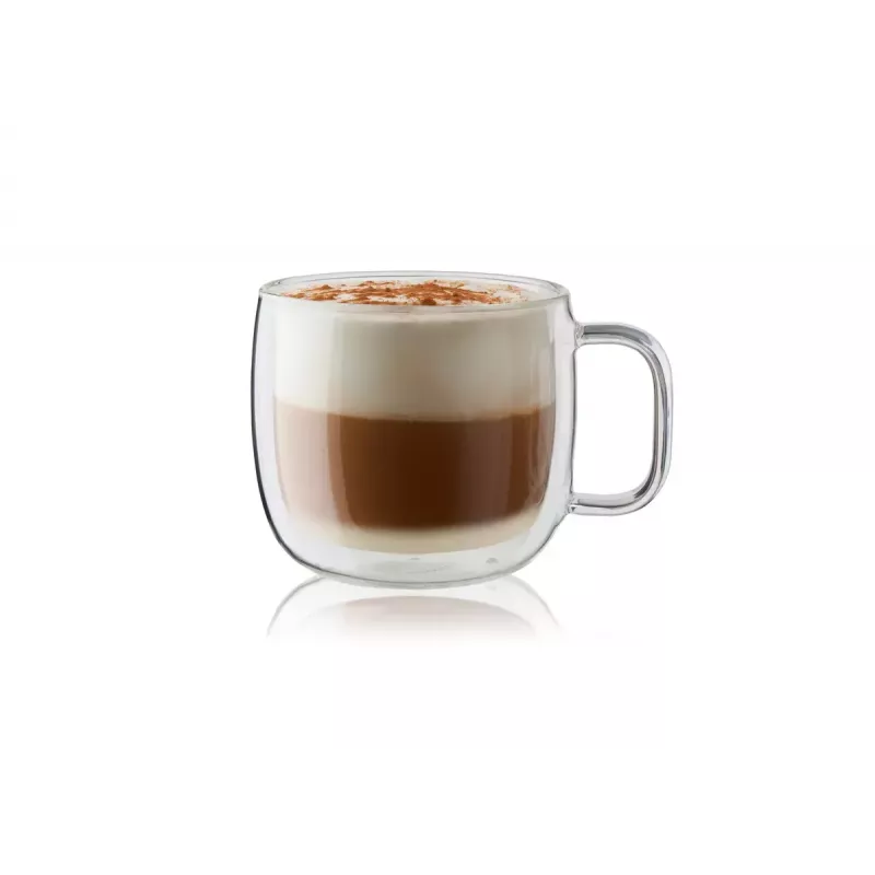 Stikla kafijas glāzes ZWILLING 39500-113-0, caurspīdīgs stikls, 2 gab. komplektā, 450 ml katra