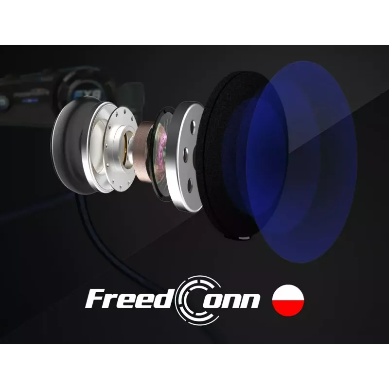 FreedConn T-Max S V4 Pro Single interkoms motocikliem, melns