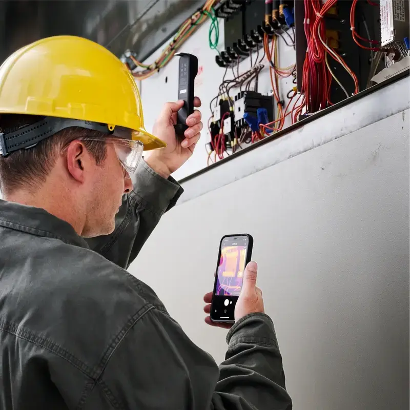 Termālā kamera FLIR ONE Edge, 80×60 px, -20 līdz 120 °C, 8.7 Hz, NETD 70 mK, 12 µm pikseļa izmērs