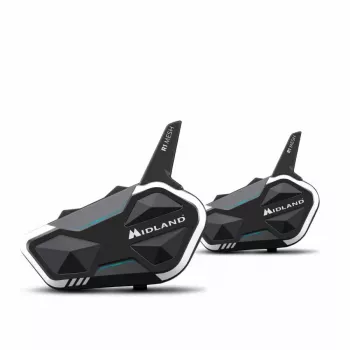 Midland R1 Mesh Intercoms maksimālais diapazons 2000 m ūdensizturīgs Melns Balts