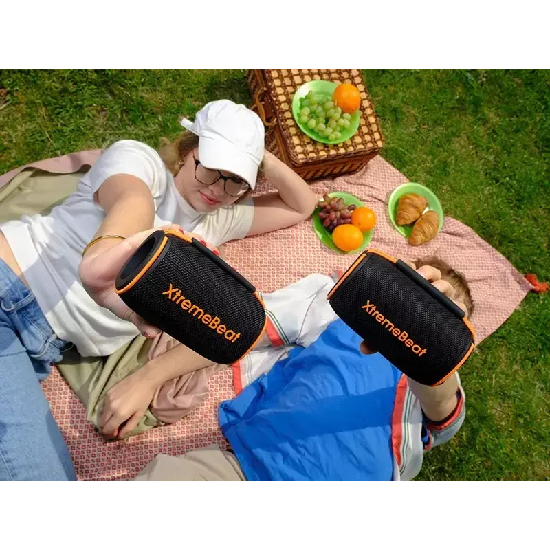 Pārnēsājams stereo skaļrunis TRACER XtremeBeat TWS — 15 W, IPX6, Bluetooth 5.3, 6 h, AUX/USB, mikrofons