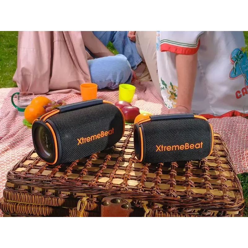 Pārnēsājams stereo skaļrunis TRACER XtremeBeat TWS — 15 W, IPX6, Bluetooth 5.3, 6 h, AUX/USB, mikrofons