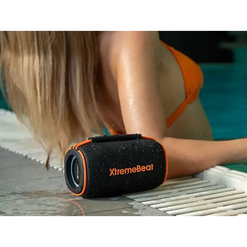 Pārnēsājams stereo skaļrunis TRACER XtremeBeat TWS — 15 W, IPX6, Bluetooth 5.3, 6 h, AUX/USB, mikrofons