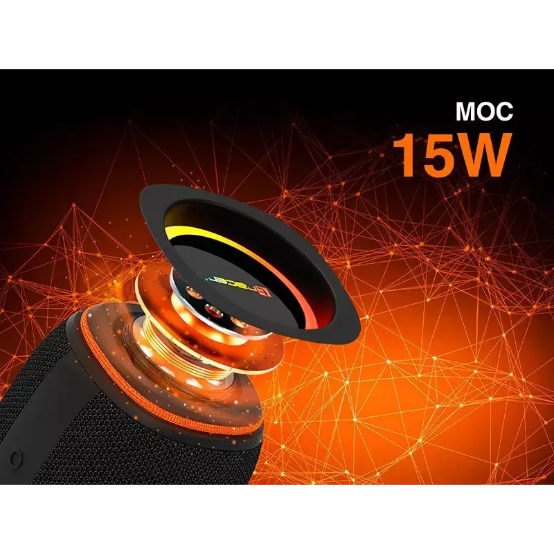 Pārnēsājams stereo skaļrunis TRACER XtremeBeat TWS — 15 W, IPX6, Bluetooth 5.3, 6 h, AUX/USB, mikrofons