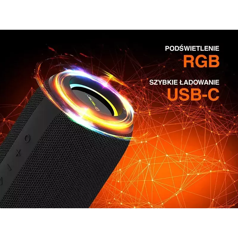 Pārnēsājams stereo skaļrunis TRACER XtremeBeat TWS — 15 W, IPX6, Bluetooth 5.3, 6 h, AUX/USB, mikrofons