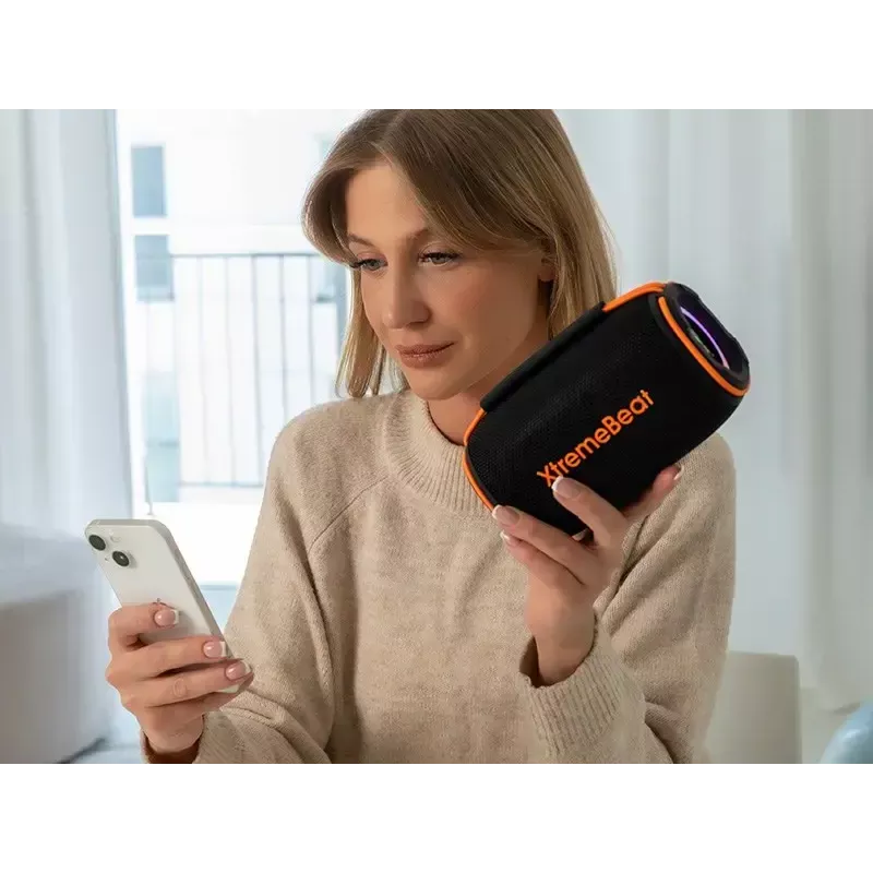 Pārnēsājams stereo skaļrunis TRACER XtremeBeat TWS — 15 W, IPX6, Bluetooth 5.3, 6 h, AUX/USB, mikrofons