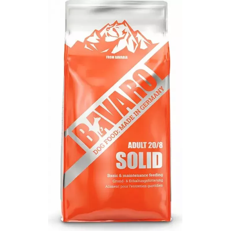 Josera Bavaro Solid 20/8 sausā barība pieaugušiem suņiem, 18 kg