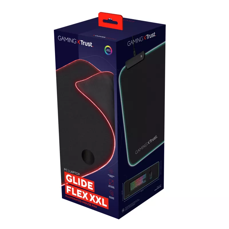 Trust GXT 764 Glide-Flex XXL Gaming pelēdējs melns