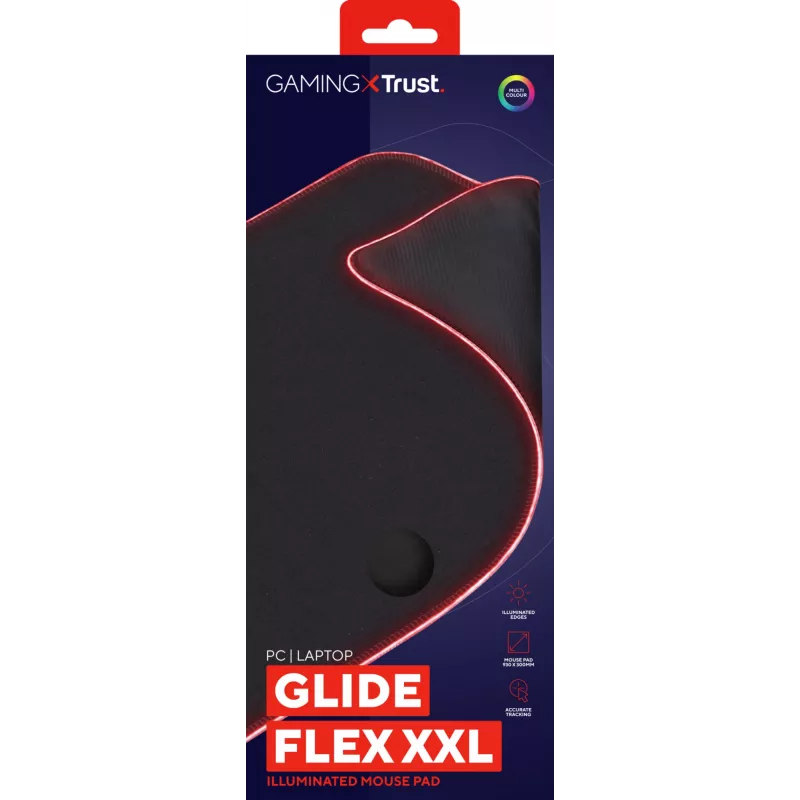 Trust GXT 764 Glide-Flex XXL Gaming pelēdējs melns