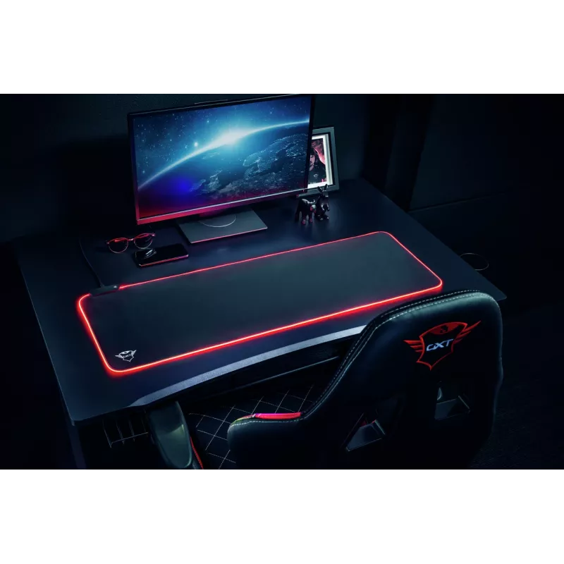 Trust GXT 764 Glide-Flex XXL Gaming pelēdējs melns