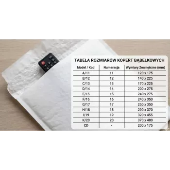 Bubble Mailer aploksne BSTech K20 — 370 x 480 mm, 50 gab., polsterēta aizsargājoša pasta aploksne