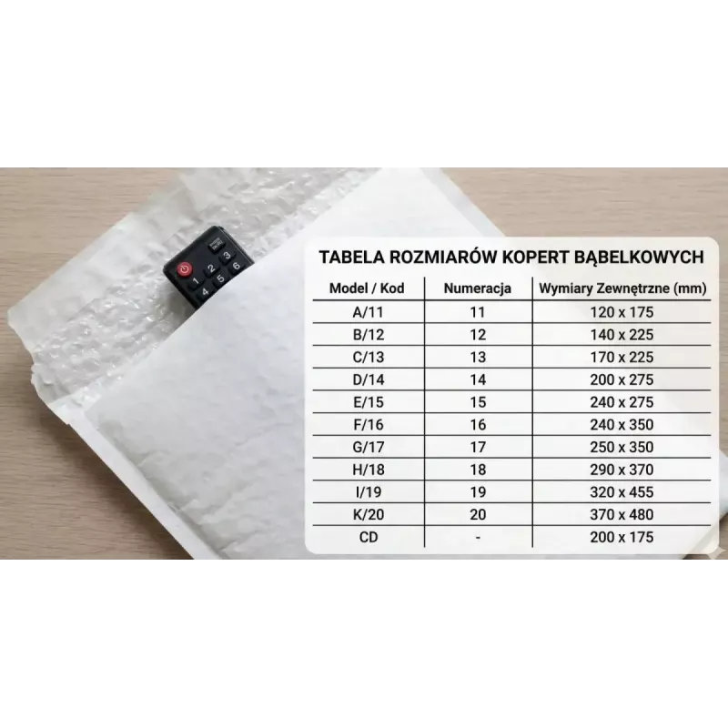 Bubble Mailer aploksne BSTech K20 — 370 x 480 mm, 50 gab., polsterēta aizsargājoša pasta aploksne