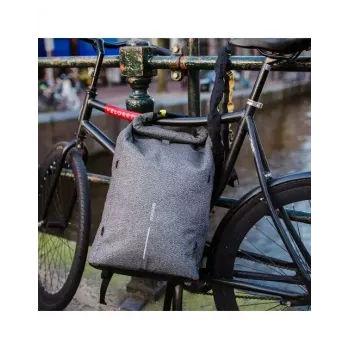 Pilsētas mugursoma XDDESIGN Urban Grey Fabric – 27 L, ūdensatgrūdoša, 15.6 collu klēpjdatora nodalījums, TSA slēdzene