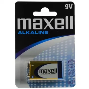 MAXELL sārma 9V baterija, 1 gab., blisterī