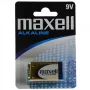 MAXELL sārma 9V baterija, 1 gab., blisterī