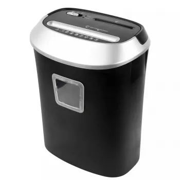Papīra smalcinātājs ActiveJet ASH-1201D, strēmeles 5x38 mm, 22 cm ieeja, 12 loksnes, 25 L grozs, P-3, melns