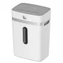 Papīra smalcinātājs HP OneShred 12CC daļiņu griezums P-4 12 lapu ietilpība 22 cm platums 23 L grozs 4×35 mm 65 dB Balts
