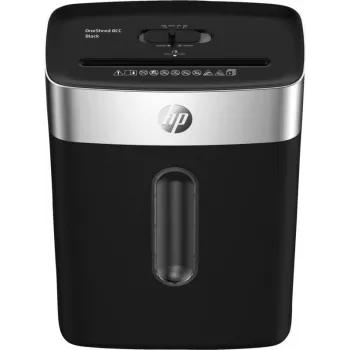HP OneShred 8CC papīra smalcinātājs, daļiņu griešana, 68 dB, 22 cm, melns