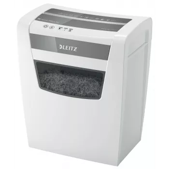 Leitz IQ Home Office papīra smalcinātājs P4, daļiņu griezums, 22 cm, 4 x 28 mm, 23 L, 225 loksnes, 58 dB