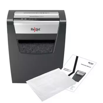 Papīru smalcinātājs REXEL Momentum X312 — daļiņu griezums P-3, 12 lapu ietilpība, 23 L grozs, 5 x 42 mm