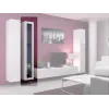 Vitrīnas skapis Cama Meble VIGO 180 sienas montāžai 1800×400×300 mm balts/balts spīdums