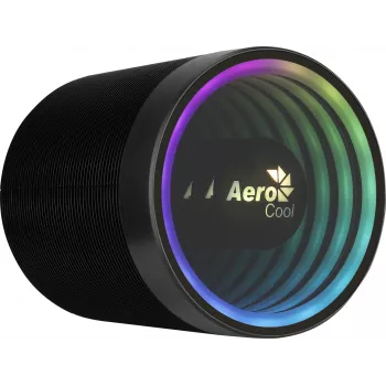 Gaisa dzesētājs AEROCOOL Mirage 5, 5 siltumcaurules 6 mm, 60 mm ventilators, TDP 150 W, melns