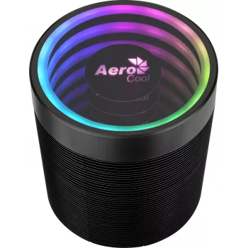 Gaisa dzesētājs AEROCOOL Mirage 5, 5 siltumcaurules 6 mm, 60 mm ventilators, TDP 150 W, melns