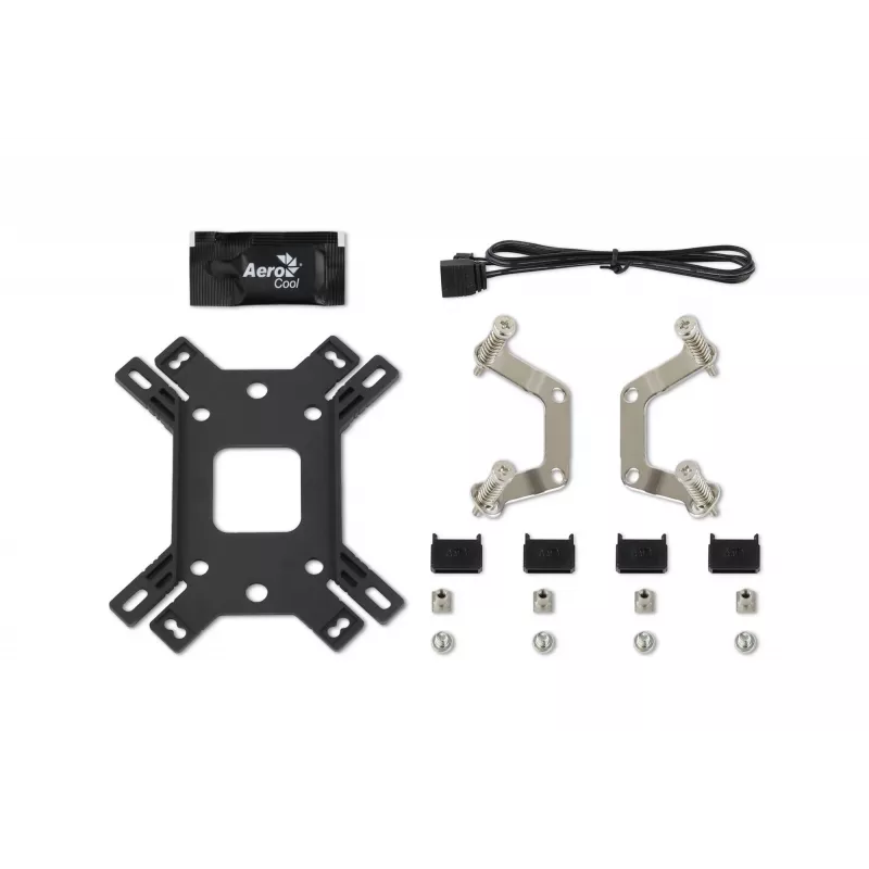 Gaisa dzesētājs AEROCOOL Mirage 5, 5 siltumcaurules 6 mm, 60 mm ventilators, TDP 150 W, melns