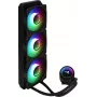 Aerocool MIRAGEL360 šķidruma CPU dzesēšana 3x12cm ARGB ventilators TDP 550W Melns