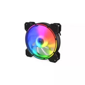 Korpusa ventilators KRUX KRX0067 ARGB LUNAR 120, 120 mm, 1200 RPM, hidrauliskais gultnis