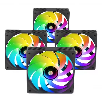 Mars Gaming MFSI4KIT dzesēšanas sistēma 4x120mm ARGB Infinity Mirror ventilatori ar hubu un tālvadību