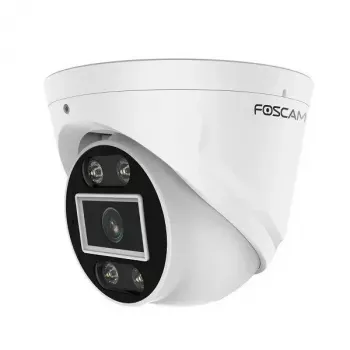 IP drošības kamera Foscam T5EP 5MP PoE kupola, 3072×1728, 4 mm objektīvs, PoE (IEEE 802.3af), IP66, nakts redzamība 20 m, microSD līdz 256 GB