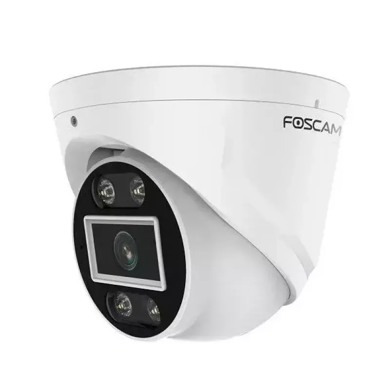 IP drošības kamera Foscam T5EP 5MP PoE kupola, 3072×1728, 4 mm objektīvs, PoE (IEEE 802.3af), IP66, nakts redzamība 20 m, microSD līdz 256 GB