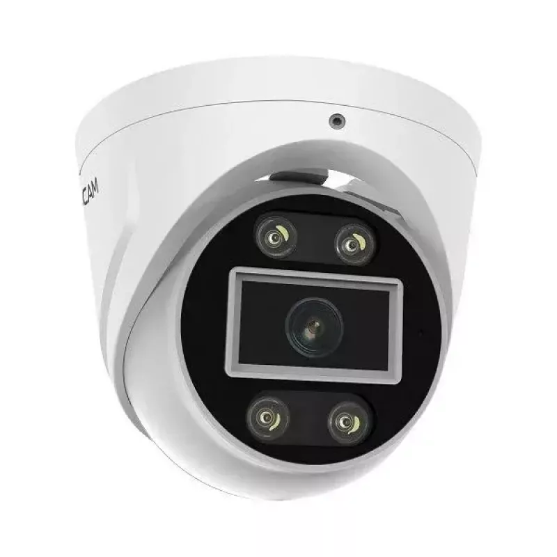 IP drošības kamera Foscam T5EP 5MP PoE kupola, 3072×1728, 4 mm objektīvs, PoE (IEEE 802.3af), IP66, nakts redzamība 20 m, microSD līdz 256 GB