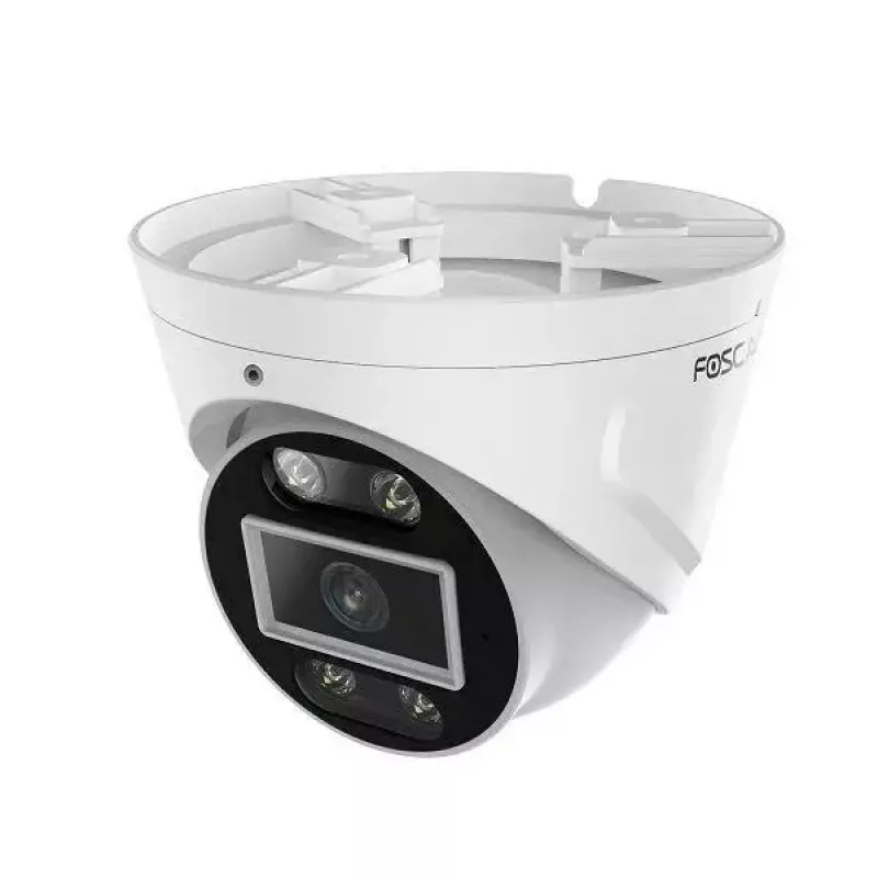 IP drošības kamera Foscam T5EP 5MP PoE kupola, 3072×1728, 4 mm objektīvs, PoE (IEEE 802.3af), IP66, nakts redzamība 20 m, microSD līdz 256 GB