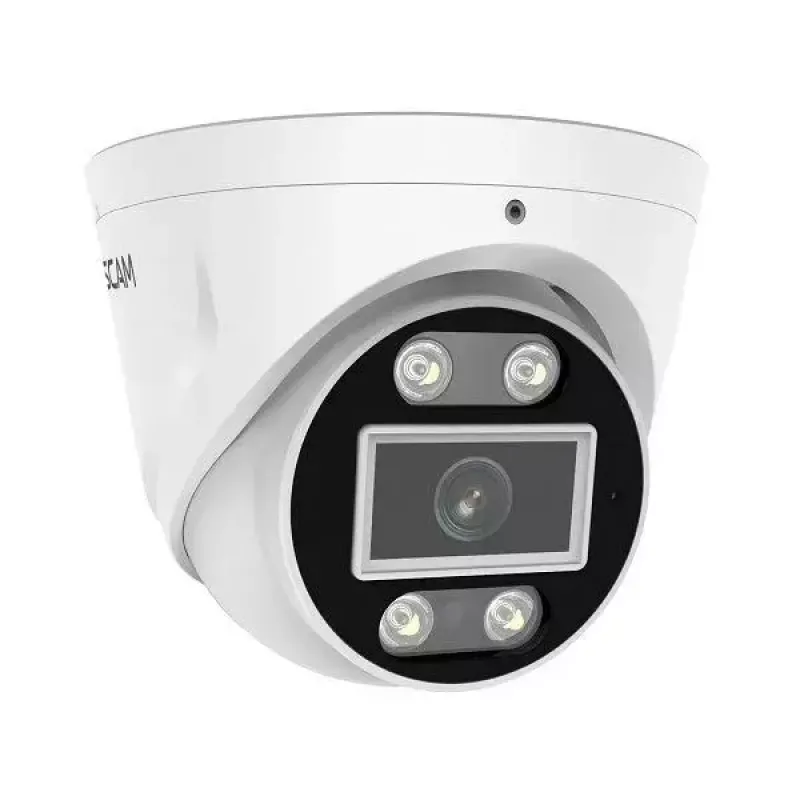IP drošības kamera Foscam T5EP 5MP PoE kupola, 3072×1728, 4 mm objektīvs, PoE (IEEE 802.3af), IP66, nakts redzamība 20 m, microSD līdz 256 GB