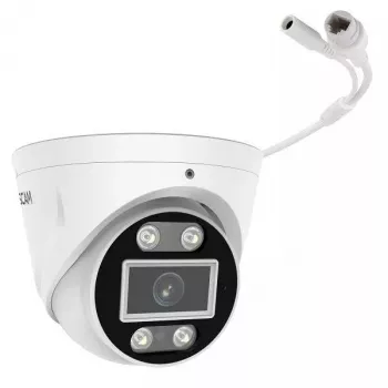 IP drošības kamera Foscam T5EP 5MP PoE kupola, 3072×1728, 4 mm objektīvs, PoE (IEEE 802.3af), IP66, nakts redzamība 20 m, microSD līdz 256 GB