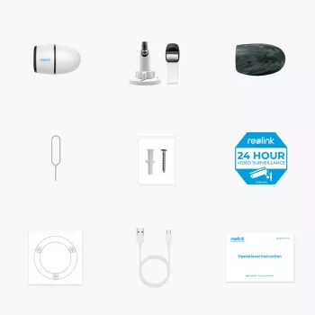 IP drošības kamera Reolink Go Series G330 — 4 MP (2560×1440), 4G LTE, PIR, Akumulators 28 Wh, Āra bullet