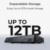 NVR Reolink NVS8(NHD) 8 kanālu PoE NVR, 8 PoE porti, 4K (3840×2160) atbalsts, H.265, 2×HDD līdz 12 TB, HDMI/VGA/eSATA