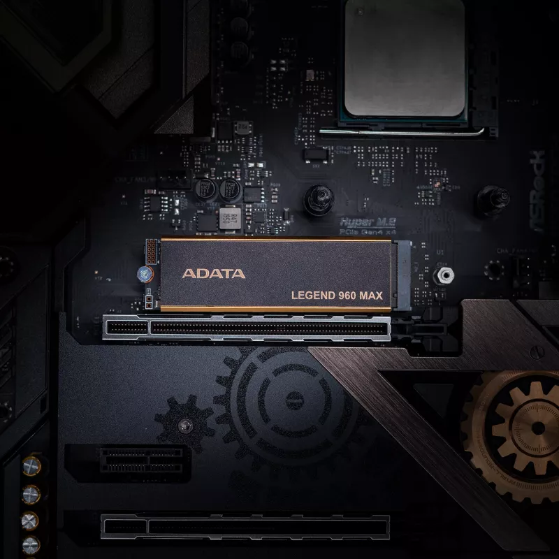 Iekšējais M.2 2280 NVMe SSD ADATA LEGEND 960 MAX 1 TB PCIe 4.0, Lasīšana 7400 MB/s, Rakstīšana 6000 MB/s, 3D NAND