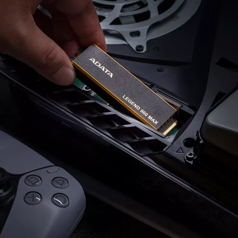 Iekšējais M.2 2280 NVMe SSD ADATA LEGEND 960 MAX 1 TB PCIe 4.0, Lasīšana 7400 MB/s, Rakstīšana 6000 MB/s, 3D NAND
